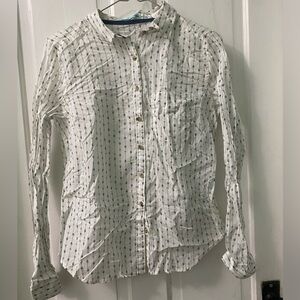 Maurice White Patterned Button Down - Size S
